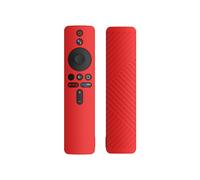 Custodia protettiva in silicone liquido compatibile con Xiaomi 4K TV Stick e telecomando compatibile (rosso): regalo a sorpresa compatibile con Xiaom