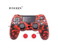 Custodia protettiva in silicone mimetico rosso mimetico da 19 colori per Sony Dualshock 4 PS4 DS4 Pro Slim Controller