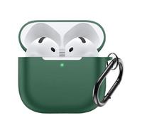 Custodia protettiva in silicone morbido, antiurto, custodia protettiva completa con cancellazione attiva del rumore, custodia protettiva completa per Apple AirPods 4a generazione, custodia di ricarica