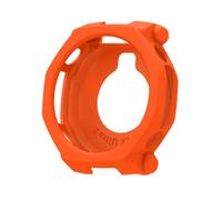 Custodia protettiva in silicone morbido compatibile con Amazfit T-Rex Ultra 2, solo bordo ammortizzante per la copertura del telaio dell'orologio, arancione