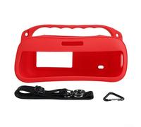 Custodia protettiva in silicone morbido per Bose per SoundLink Plus, portatile, antiscivolo, con maniglia e tracolla, protezione antigraffio (rosso)