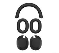 Custodia protettiva in silicone morbido per cuffie Sony WH-1000XM6, custodia resistente al sudore per auricolari/archetto/custodia, comoda copertura in nero (nero)
