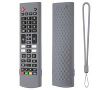 Custodia protettiva in silicone morbido per LG AKB75375604 AKB75095302 AKB73715601 per LG AKB Series Smart TV Remote Cover (grigio chiaro)