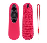 Custodia Protettiva in Silicone Morbido per Logitech R500S/R500 Wireless Presenter: Rivestimento Antiscivolo e Antishock con Laccetto, Resistente ai Graffi e Impugnatura Ergonomica (Rosso)