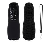 Custodia Protettiva in Silicone Morbido per Logitech Wireless Presenter R400: Rivestimento Antiscivolo e Antishock con Laccetto, Resistente ai Graffi e Impugnatura Ergonomica (Nero)