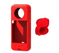 Custodia protettiva in silicone morbido per obiettivo e protezione dello schermo per fotocamera Insta360 ONE X3