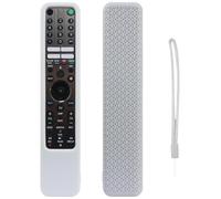 Custodia protettiva in silicone morbido per telecomando per so-ny RMF-TX500/520U/600U/621U telecomandi Antiurto antiscivolo Manicotto protettivo Guscio con texture con cordino (Bianco)
