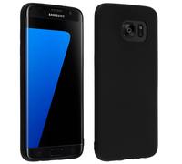 Custodia protettiva in silicone nero opaco ultrasottile Avizar per Samsung Galaxy S7 Edge