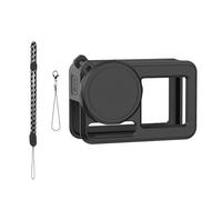 Custodia protettiva in silicone per Action 5 Camera con collo e cinghie anti-smarrimento, con copriobiettivo 4 in 1, kit di accessori per la protezione della fotocamera