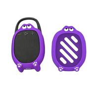 Custodia protettiva in silicone per altoparlante Bluetooth portatile JBL CLIP 5, leggera, antiurto e a prova di caduta, organizer audio esterno (viola)