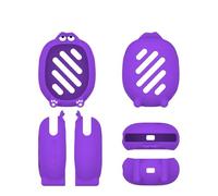 Custodia protettiva in silicone per altoparlante Bluetooth portatile JBL Clip 5, morbida, antiurto, antigraffio, colore: viola