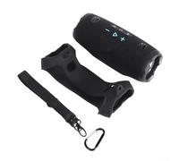 Custodia protettiva in silicone per altoparlante JBL Charge 6 con texture che resiste all'accumulo di impronte digitali (nero)