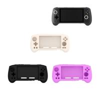 Custodia protettiva in silicone per ANBERNIC RG556 Console di gioco Copertura Pelle protettiva antigraffio Semplice colore solido Custodia a prova di caduta Manicotto di protezione antiurto (Bianco)