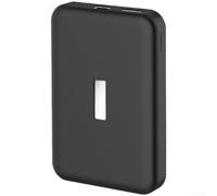 Custodia protettiva in silicone per Anker MagGO 10000 mAh, per custodia morbida slim fit con aperture per porte, pelle antigraffio per viaggi (nero)