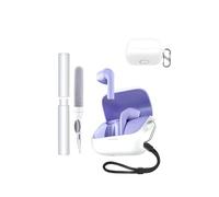 Custodia protettiva in silicone per auricolari Anker Soundcore K20i, resistente ed ecologico, con fori precisi e compatibilità di carica, antiurto, piacevole al tatto, bianco