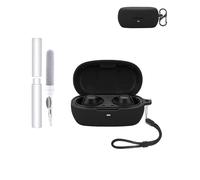 Custodia protettiva in silicone per auricolari Baseus Bowie MA10 Pro, resistente ed ecologica, con fori precisi e compatibilità di ricarica, antiurto, confortevole al tatto, colore nero