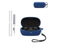 Custodia protettiva in silicone per auricolari Baseus Bowie MA10 Pro, resistente ed ecologica, con fori precisi e compatibilità di ricarica, antiurto, confortevole al tatto, blu