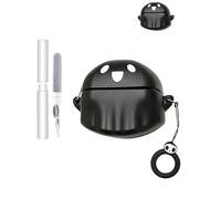 Custodia protettiva in silicone per auricolari Baseus Bowie MC1, resistente ed ecologica, con fori precisi e compatibilità di ricarica, antiurto, confortevole al tatto, fantasma nero