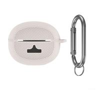 Custodia protettiva in silicone per auricolari Baseus MC1 Pro, antiurto, resistente al sudore e alla polvere, con moschettone, colore: blu/nero/beige (beige)