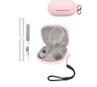 Custodia protettiva in silicone per auricolari Bluetooth wireless Beats Powerbeats Pro 2 - Custodia per auricolari Bluetooth resistente ed ecologica con fori precisi - rosa