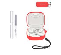 Custodia protettiva in silicone per auricolari Huawei FreeArc, resistente ed ecologica, con fori precisi e compatibilità di ricarica, antiurto, confortevole al tatto, colore: rosso