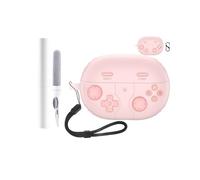 Custodia protettiva in silicone per auricolari Huawei FreeBuds 6i/5i, resistente e rispettosa dell'ambiente, con fori precisi e compatibilità di ricarica, antiurto, piacevole al tatto, rosa