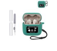 Custodia protettiva in silicone per auricolari JBL Tour Pro 3, resistente ed ecologica, con fori precisi e compatibilità di ricarica, antiurto, confortevole al tatto, verde