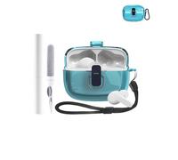 Custodia protettiva in silicone per auricolari JBL Vibe Beam/Wave200TWS, resistente ed ecologica, con fori precisi e compatibilità di ricarica, blu