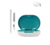 Custodia protettiva in silicone per auricolari JLab Epic Air Sport ANC Gen 3, resistente e con fori precisi e compatibilità di ricarica, antiurto, confortevole al tatto, colore: bianco