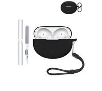 Custodia protettiva in silicone per auricolari OnePlus Nord Buds 3 Pro, resistente ed ecologica, con fori precisi e compatibilità di ricarica, antiurto, confortevole al tatto, colore nero