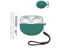 Custodia protettiva in silicone per auricolari OnePlus Nord Buds 3 Pro, resistente ed ecologica, con fori precisi e compatibilità di ricarica, antiurto, confortevole al tatto, verde