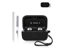 Custodia protettiva in silicone per auricolari Sennheiser MOMENTUM True Wireless 4, resistente ed ecologica, con fori precisi e compatibilità di ricarica, colore nero