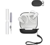 Custodia protettiva in silicone per auricolari Shokz Openfit Air, resistente ed ecologica, con fori precisi e compatibilità di ricarica, antiurto, confortevole al tatto, colore nero