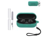 Custodia protettiva in silicone per auricolari Sony WF-C510, resistente ed ecologica, con fori precisi, verde scuro