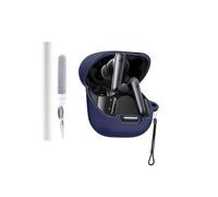 Custodia protettiva in silicone per auricolari Soundcore Liberty 4 NC, resistente ed ecologica, con fori precisi e compatibilità di ricarica, antiurto, confortevole al tatto, blu