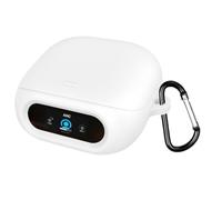 Custodia protettiva in silicone per auricolari Soundcore Liberty 5 Pro, custodia morbida con moschettone, a prova di caduta e antipolvere, accessori di protezione per cuffie (bianco)