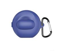 Custodia protettiva in silicone per auricolari Soundcore V40i, a prova di caduta, resistente ai graffi, materiale leggero, dimensioni precise 72,2 x 61,5 x 50,1 mm con gancio (blu)