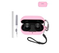 Custodia protettiva in silicone per auricolari Technics EAH-AZ100, resistente ed ecologica, con fori precisi e compatibilità di ricarica, antiurto, confortevole al tatto, rosa