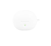 Custodia protettiva in silicone per Baseus Bowie MC2 Air Custodia per auricolari wireless Antigraffio Antiurto Guscio protettivo con moschettone Accessori antipolvere per auricolari (bianco)