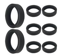 Custodia protettiva in silicone per bicicletta, per bagagli, protezione per ruote in silicone, 8 pezzi, per bagagli, per bagagli a mano, Otto grandi, vedi descrizione, Vedi descrizione