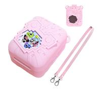 Custodia protettiva in silicone per Bitzee Dissinney Interactive Toy Digital Pet, custodia protettiva per animali domestici elettronici virtuali con cordino (rosa-A)