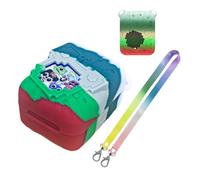 Custodia protettiva in silicone per Bitzee Dissinney Interactive Toy Digital Pet Custodia protettiva per animali domestici virtuali elettronico con cordino (mimetico)