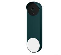 Custodia protettiva in silicone per campanello, leggera, resistente alle intemperie e ai raggi UV, per Google Nest Doorbell Wired di terza generazione (verde)