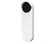 Custodia protettiva in silicone per campanello, leggera, resistente alle intemperie e ai raggi UV, per Google Nest Doorbell Wired di terza generazione (bianco)