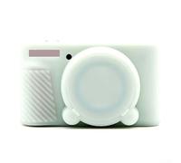 Custodia protettiva in silicone per Canon PowerShot SX740 SX730, protezione da polvere e cadute, con copriobiettivo rimovibile, colore: Verde gelatina