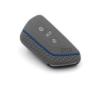 Custodia protettiva in silicone per chiave auto a 3 tasti, colore blu cenere