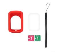 Custodia protettiva in silicone per computer da bicicletta, compatibile con C206 Pro, copertura per tachimetro GPS wireless, consente l'accesso completo ai comandi (rosso)
