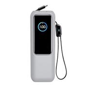 Custodia protettiva in silicone per computer portatile e banca di energia, antipolvere, accessorio per computer per palestra, campeggio, avventura, ciclismo, uso domestico, grigio, Fare riferimento