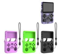 Custodia protettiva in silicone per console di gioco ANBERNIC R36S protezione contro le cadute semplice tinta unita custodia protettiva per ANBERNIC R36S (verde)