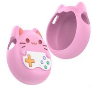 Custodia protettiva in silicone per console di gioco, anti-caduta, morbida, con cordino, per Tamagotchi Paradise, 8 x 8 x 4 cm (rosa)